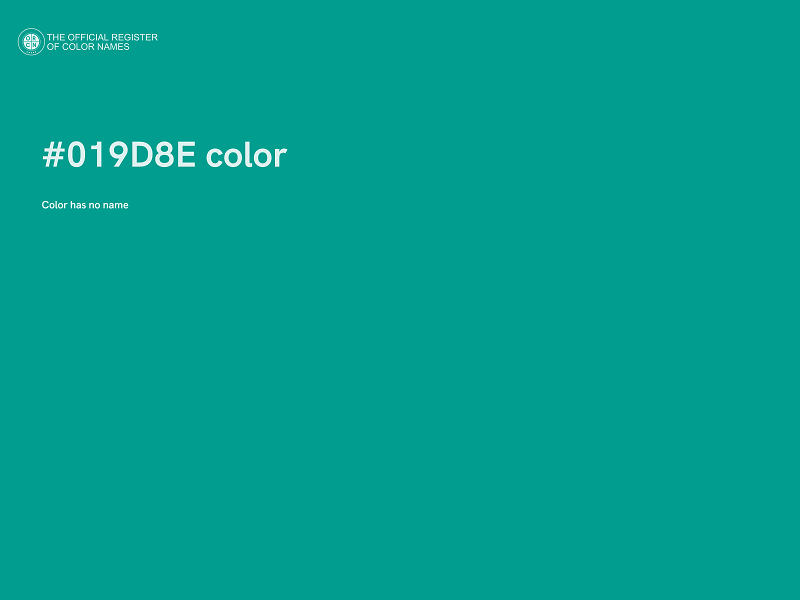 #019D8E color image