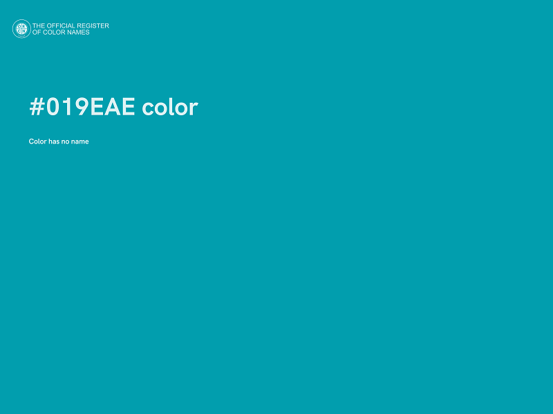 #019EAE color image