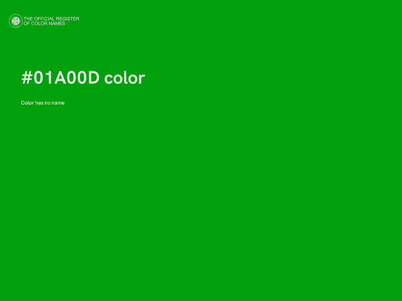#01A00D color image