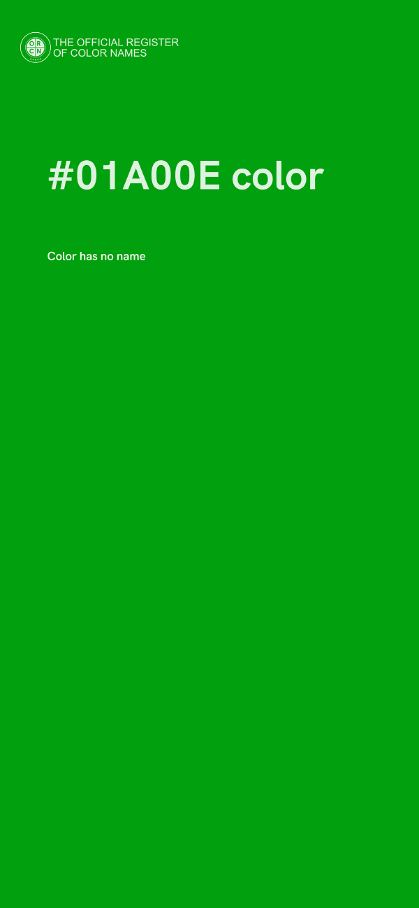 #01A00E color image