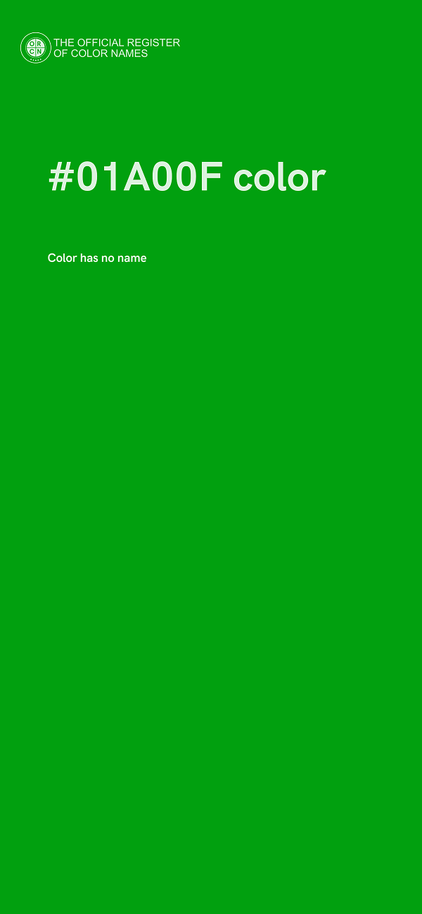 #01A00F color image