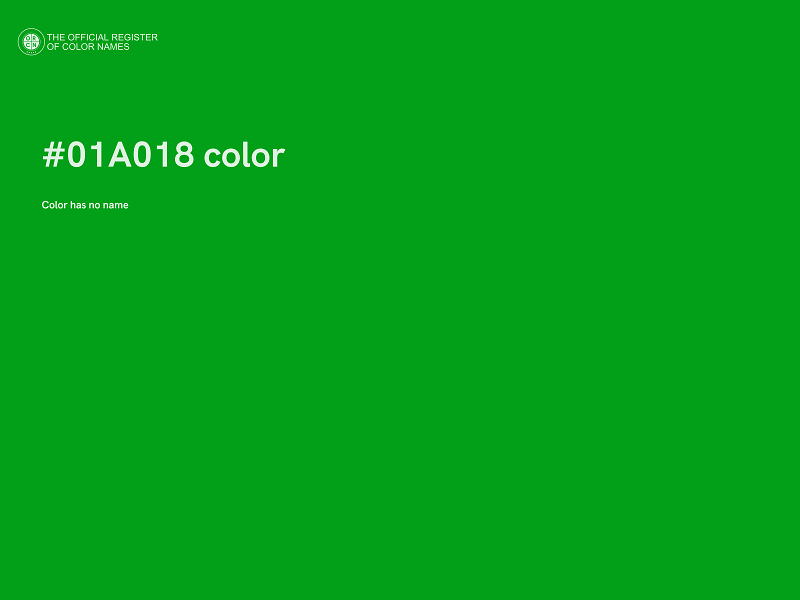 #01A018 color image