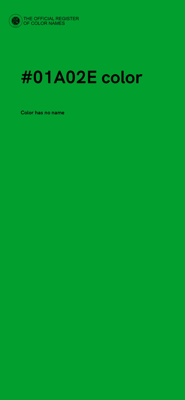 #01A02E color image