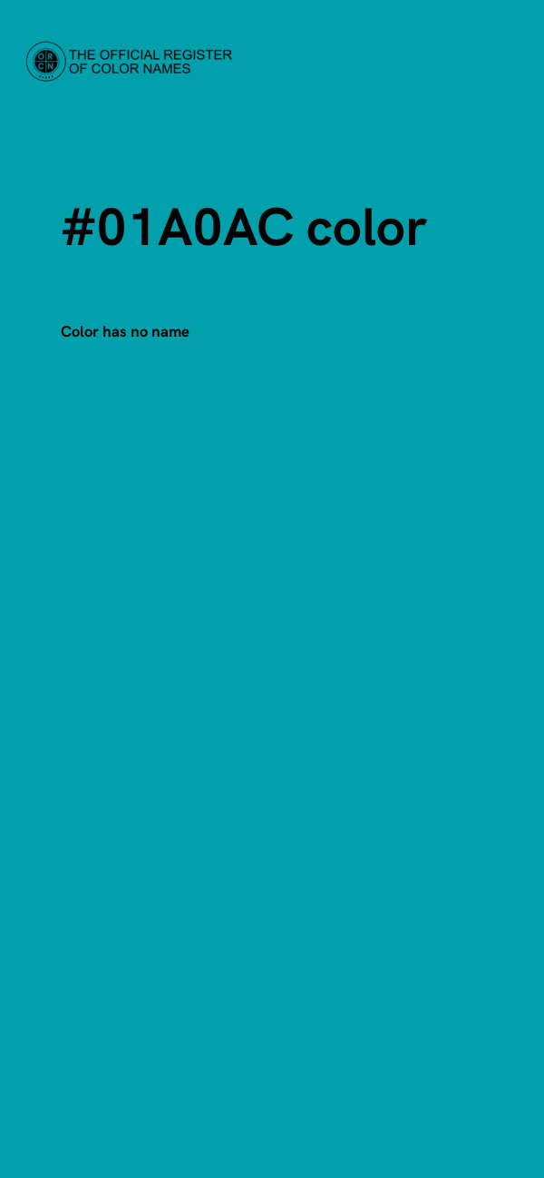 #01A0AC color image