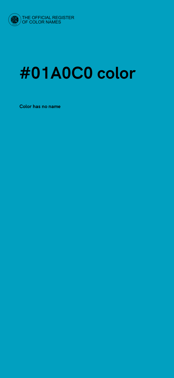 #01A0C0 color image
