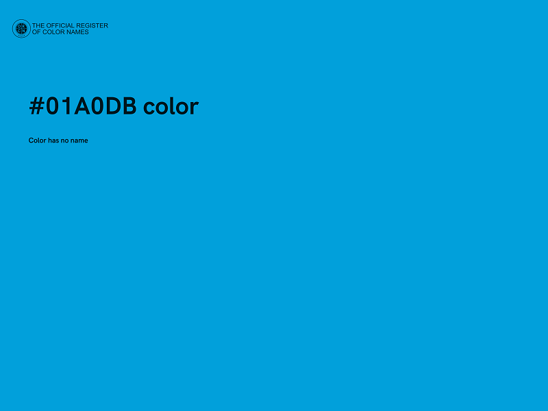 #01A0DB color image