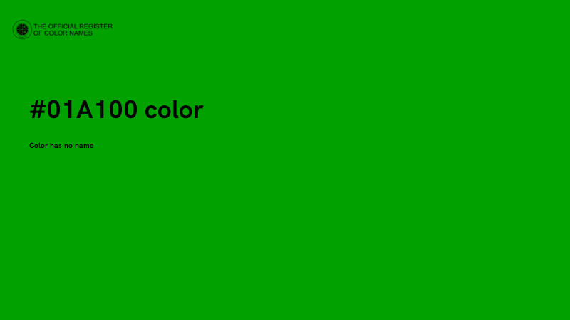 #01A100 color image
