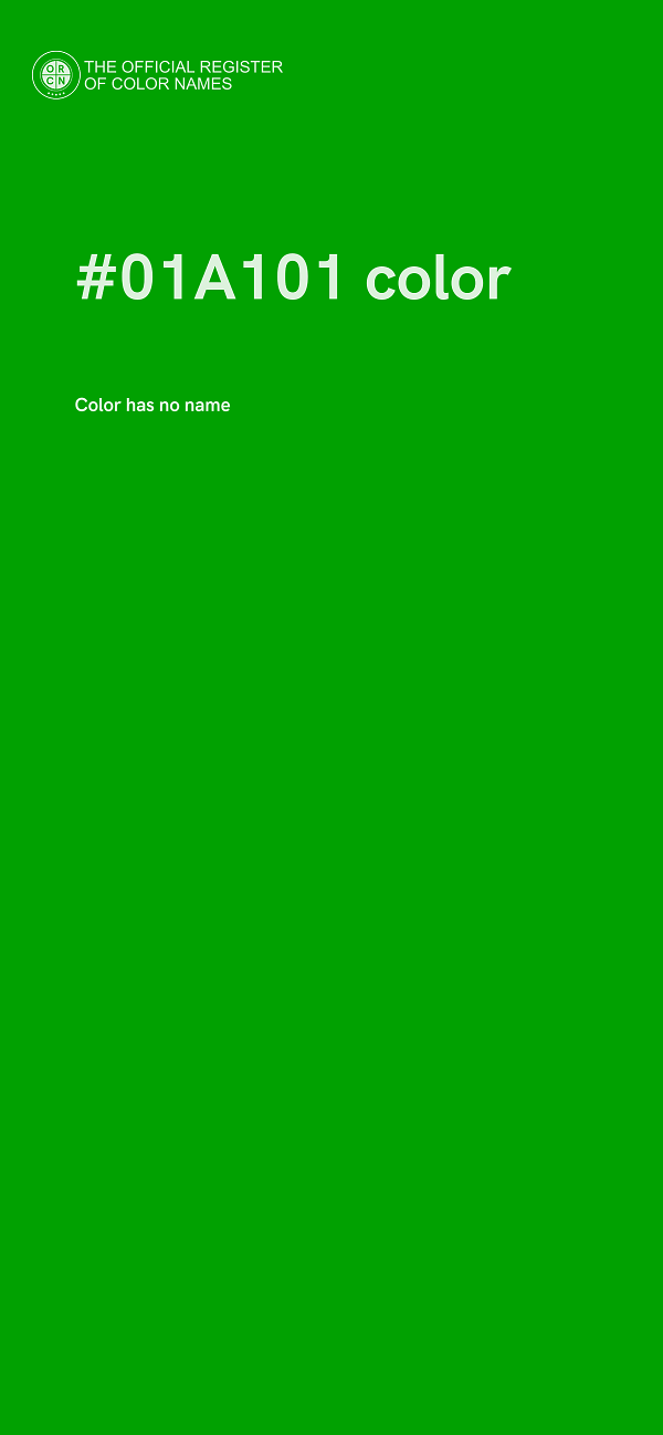 #01A101 color image