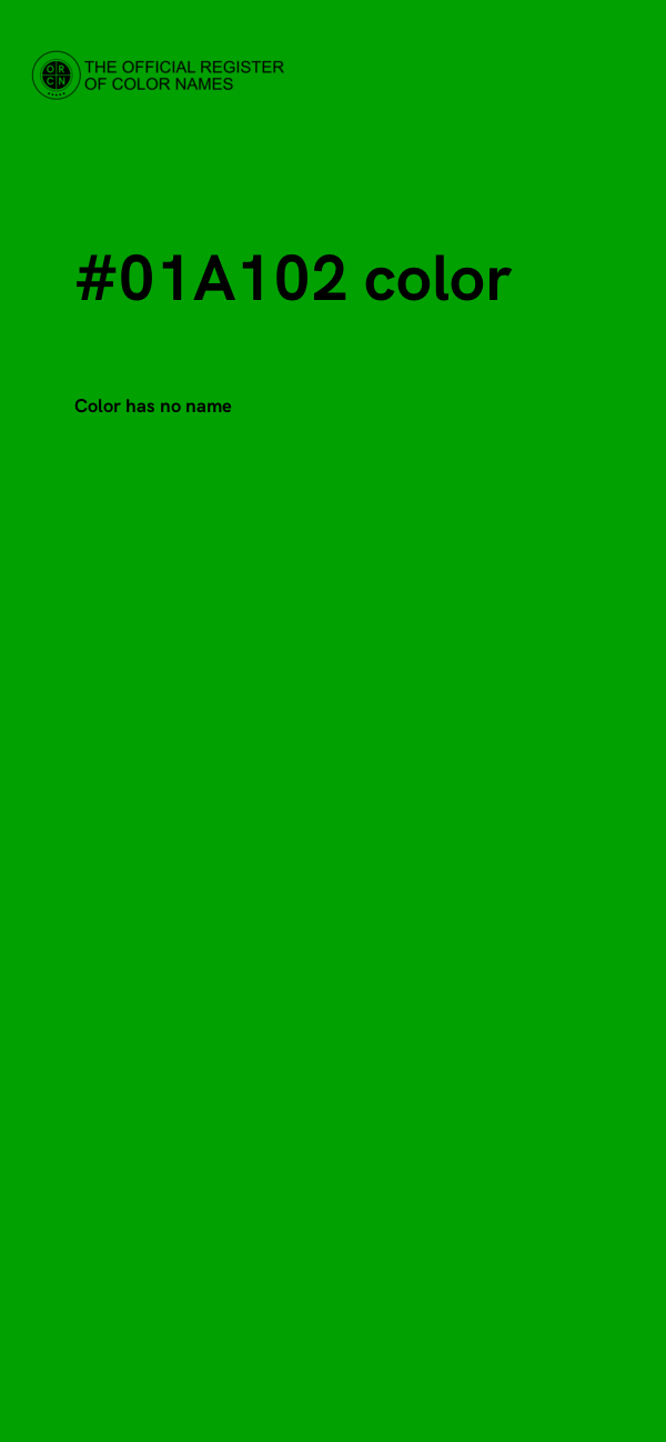 #01A102 color image