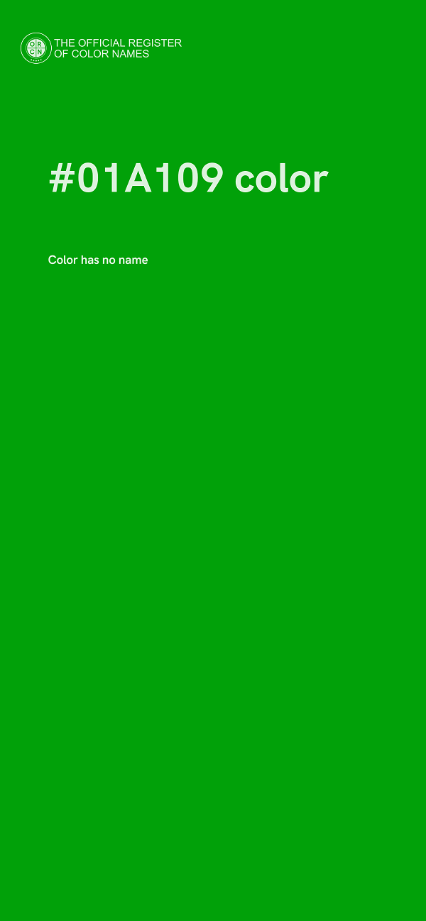#01A109 color image