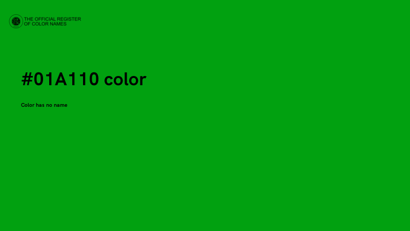 #01A110 color image