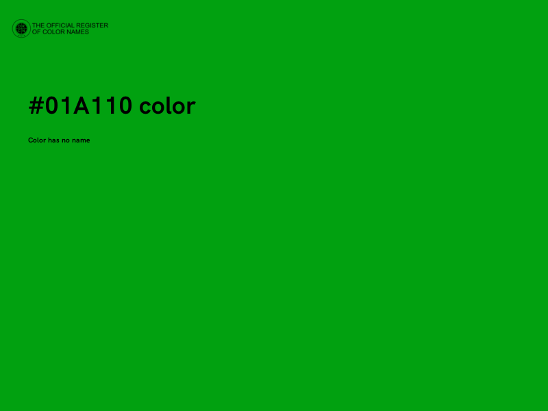 #01A110 color image
