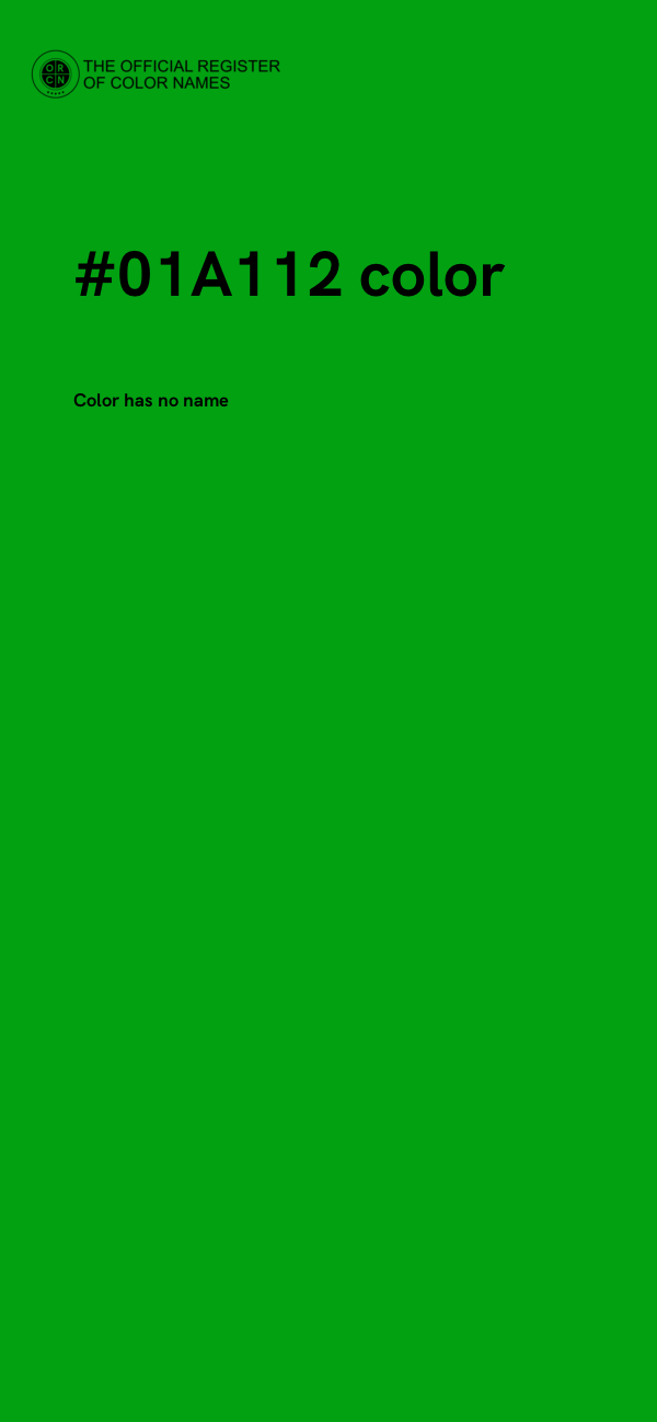 #01A112 color image