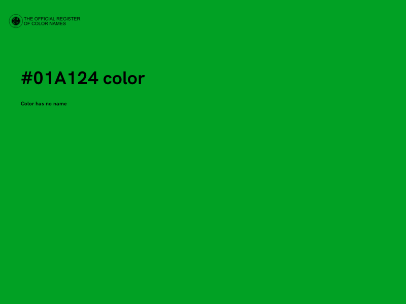 #01A124 color image