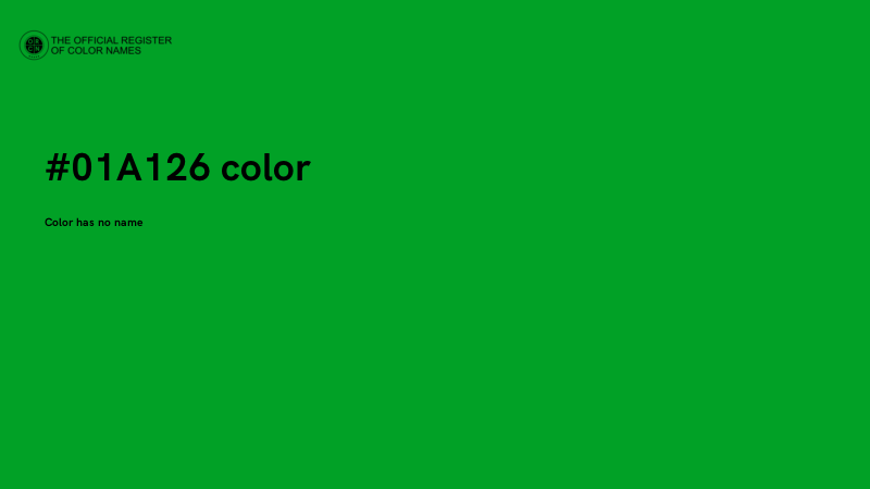 #01A126 color image