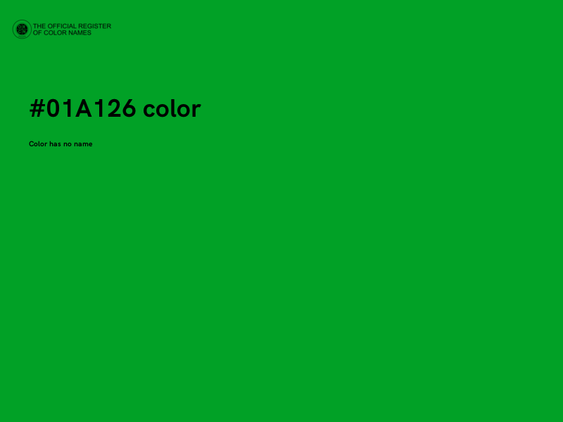 #01A126 color image