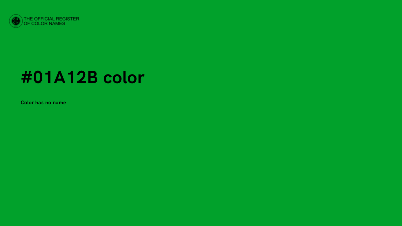 #01A12B color image