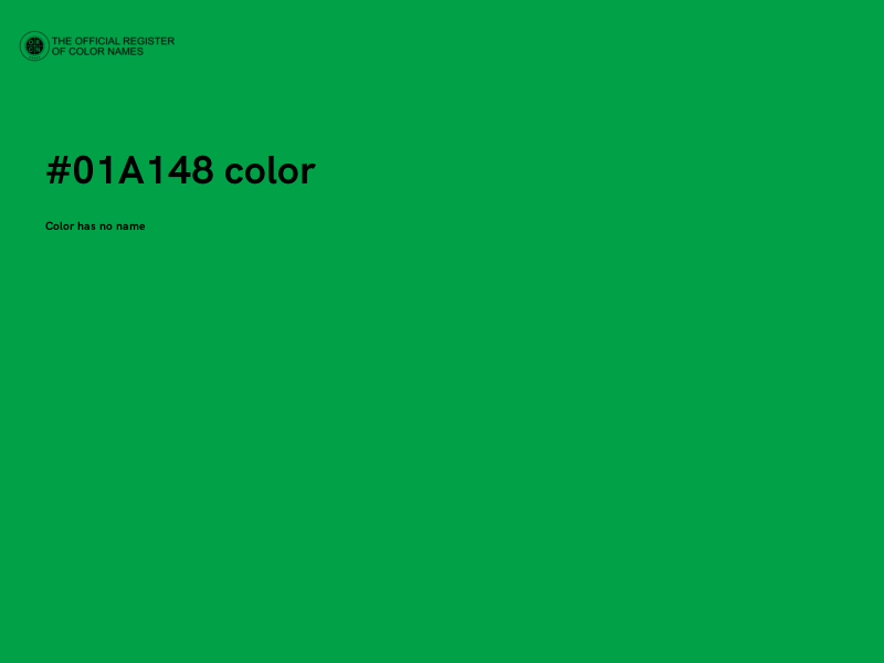 #01A148 color image