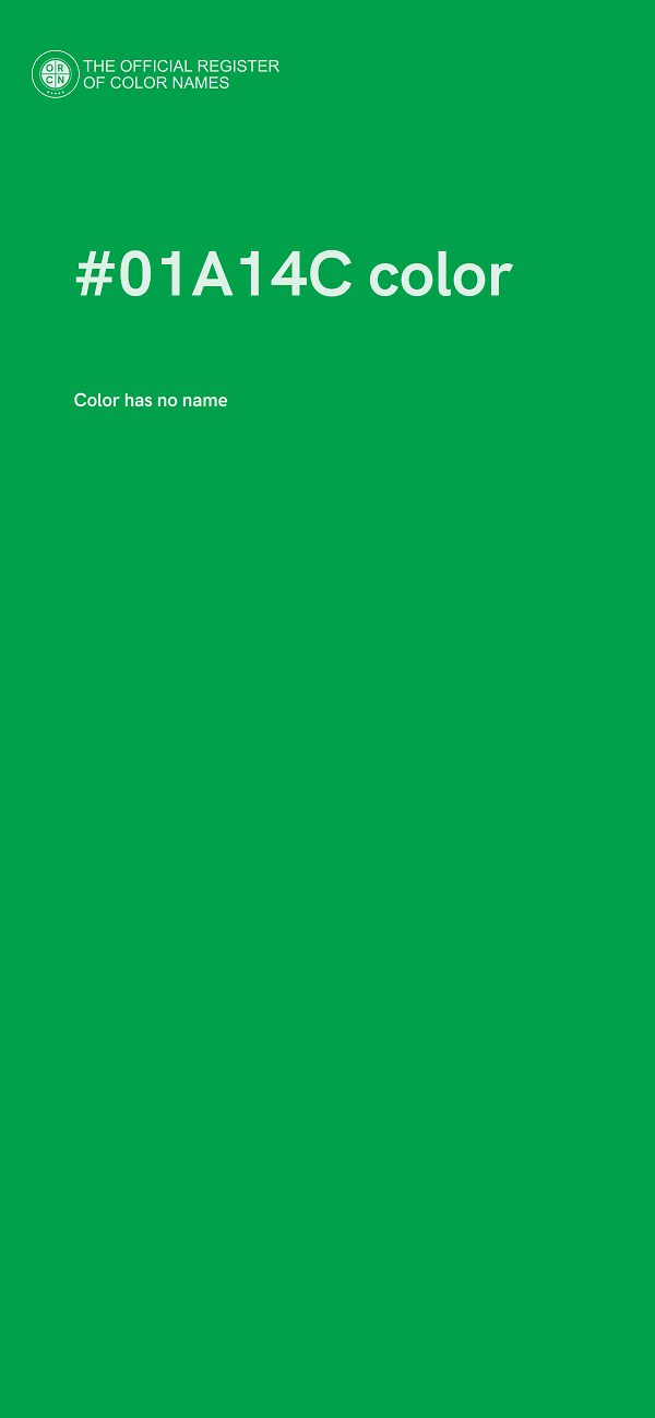 #01A14C color image