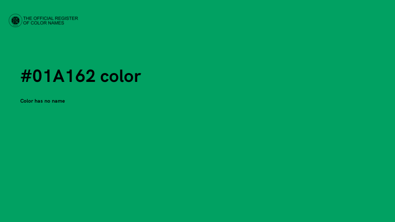 #01A162 color image