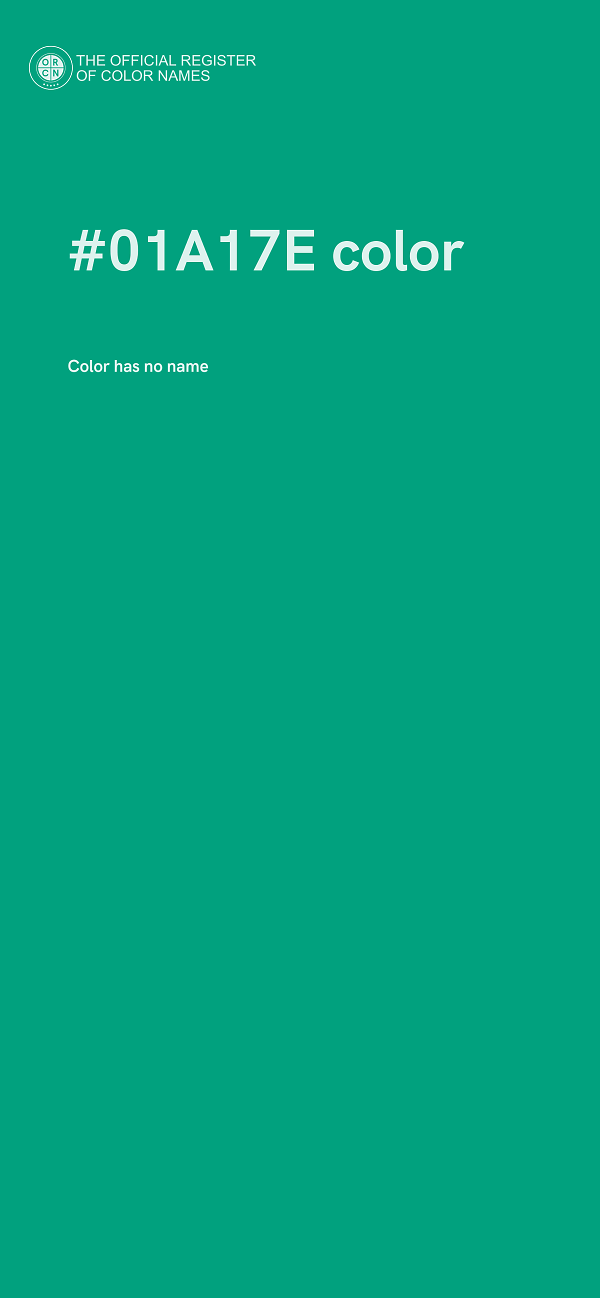 #01A17E color image