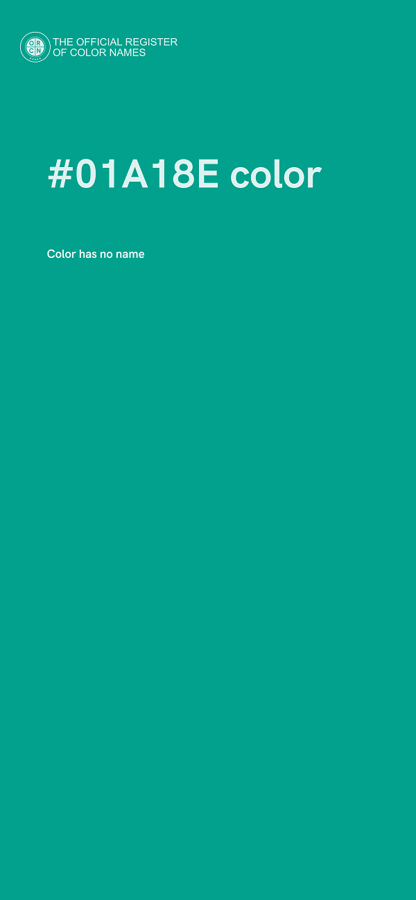 #01A18E color image