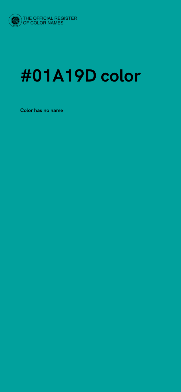 #01A19D color image