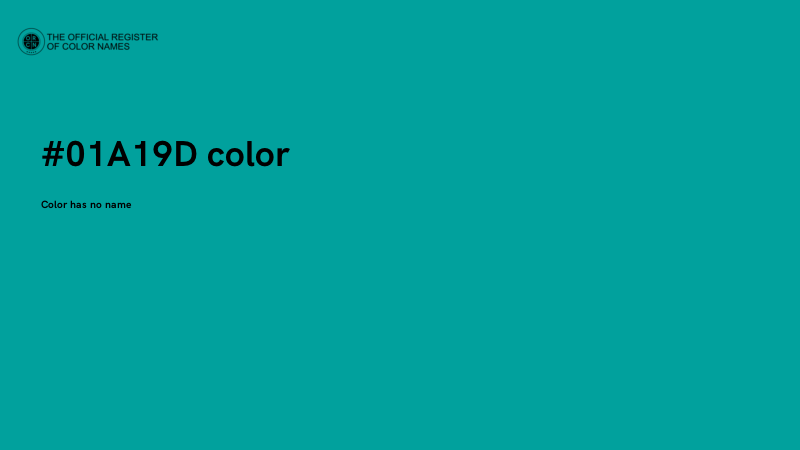 #01A19D color image