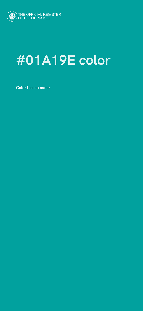 #01A19E color image