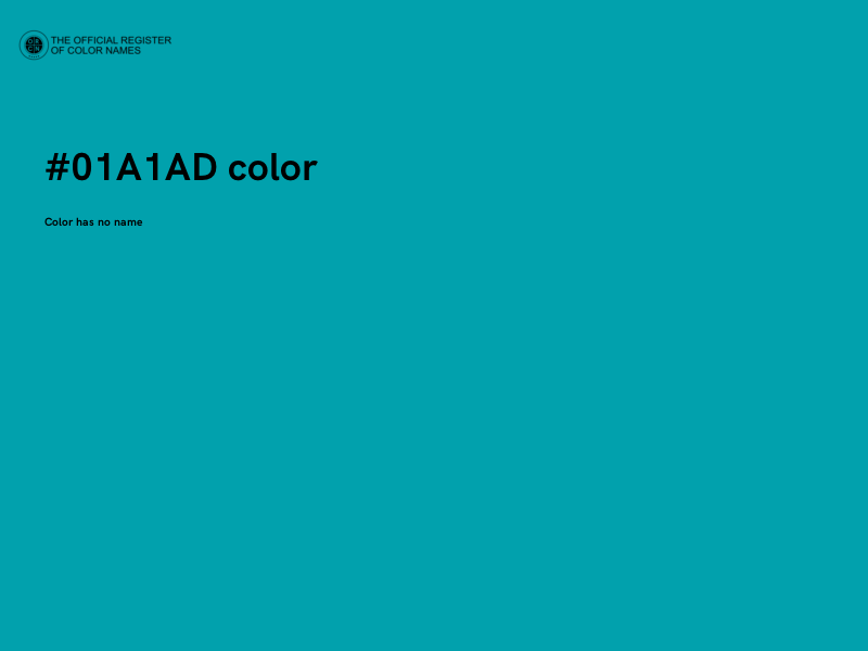 #01A1AD color image