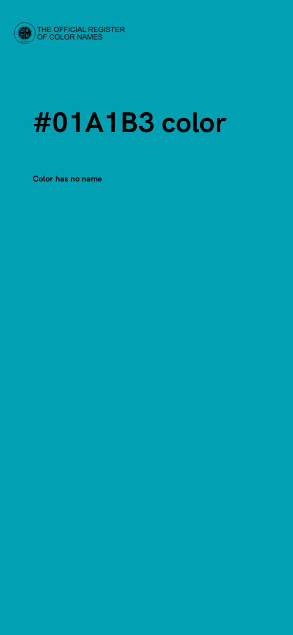 #01A1B3 color image