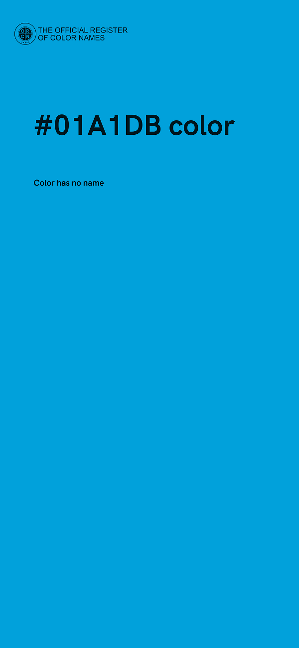 #01A1DB color image