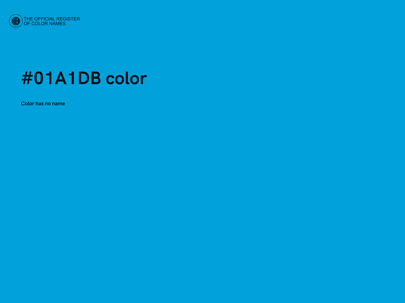 #01A1DB color image