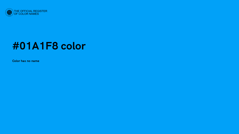 #01A1F8 color image