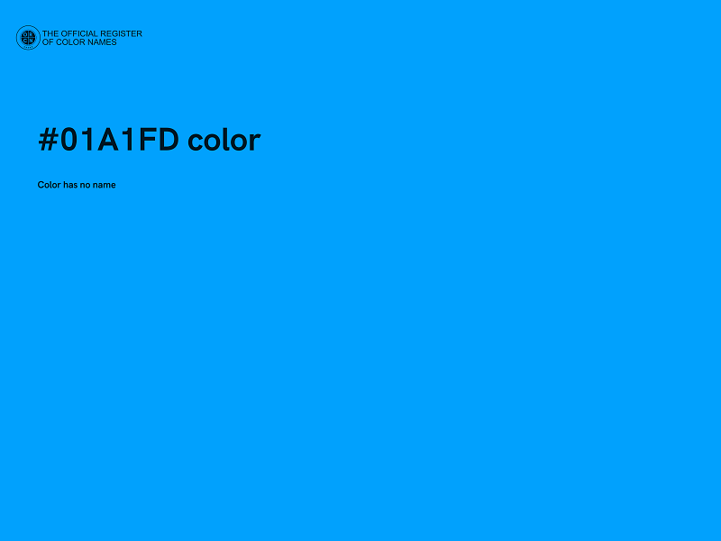 #01A1FD color image