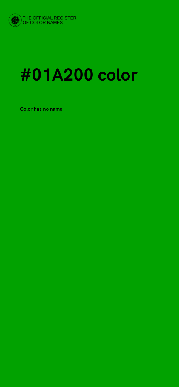 #01A200 color image
