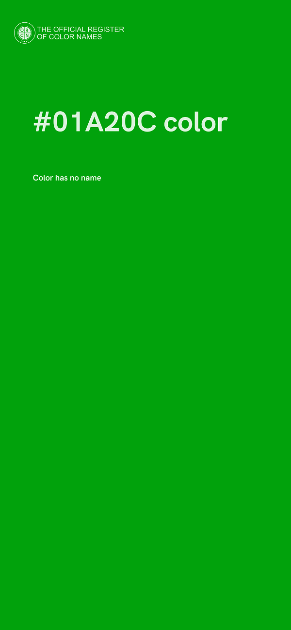 #01A20C color image