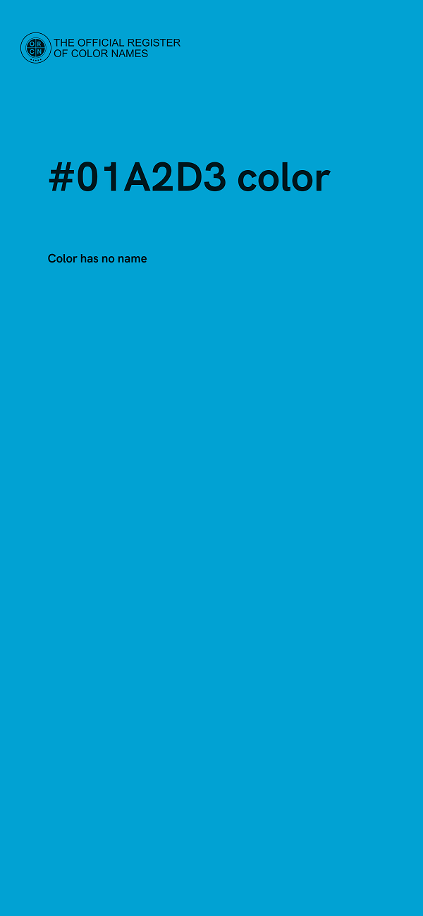 #01A2D3 color image