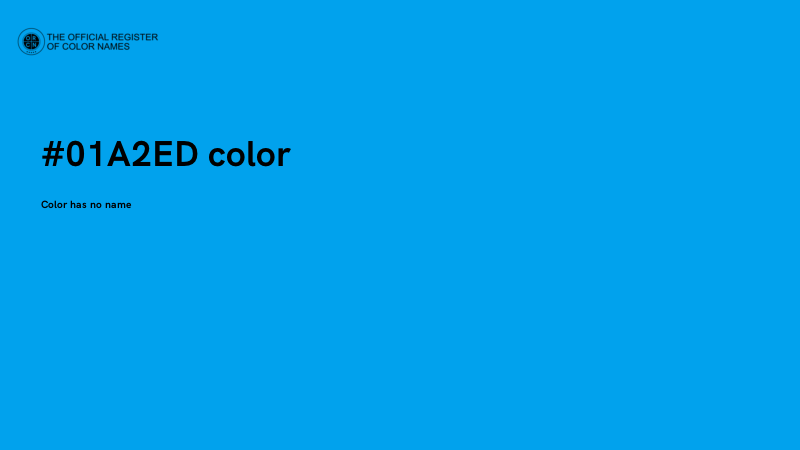 #01A2ED color image
