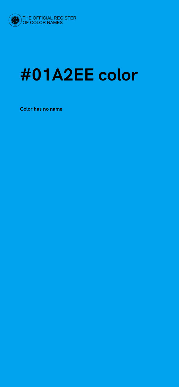 #01A2EE color image