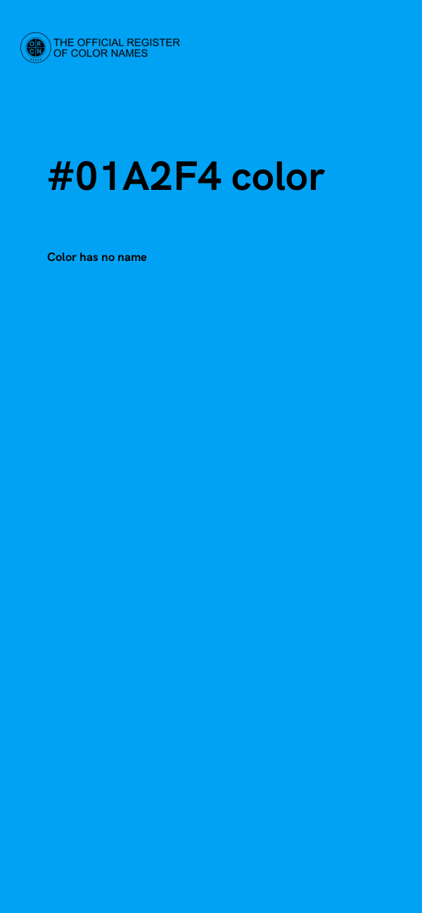 #01A2F4 color image