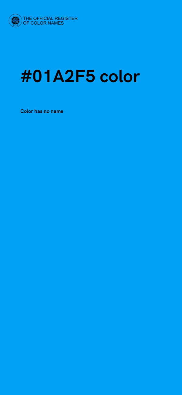 #01A2F5 color image