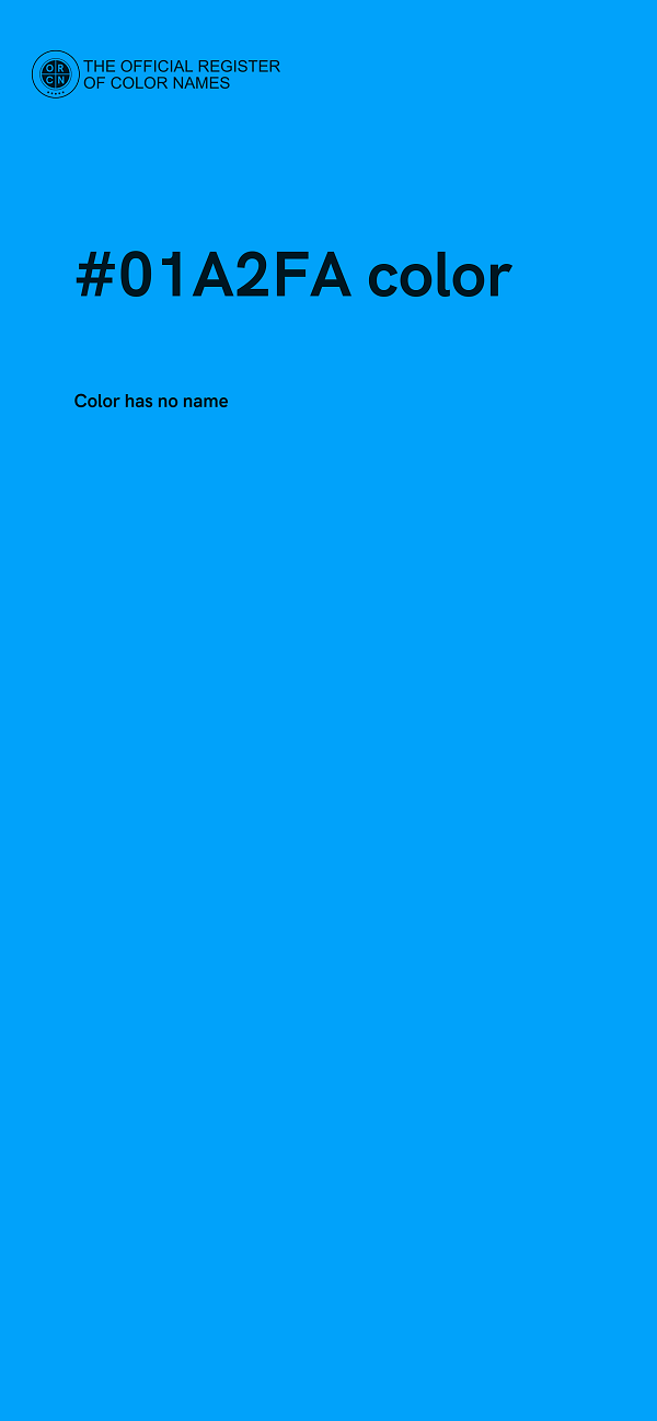 #01A2FA color image