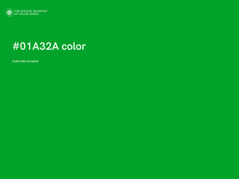 #01A32A color image