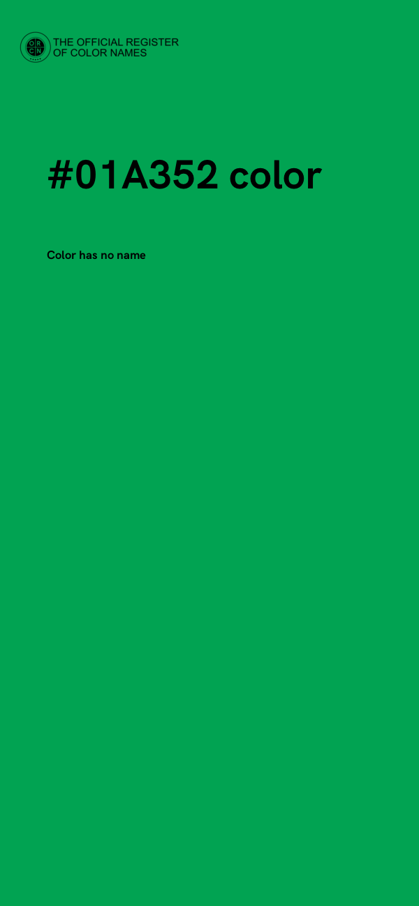 #01A352 color image