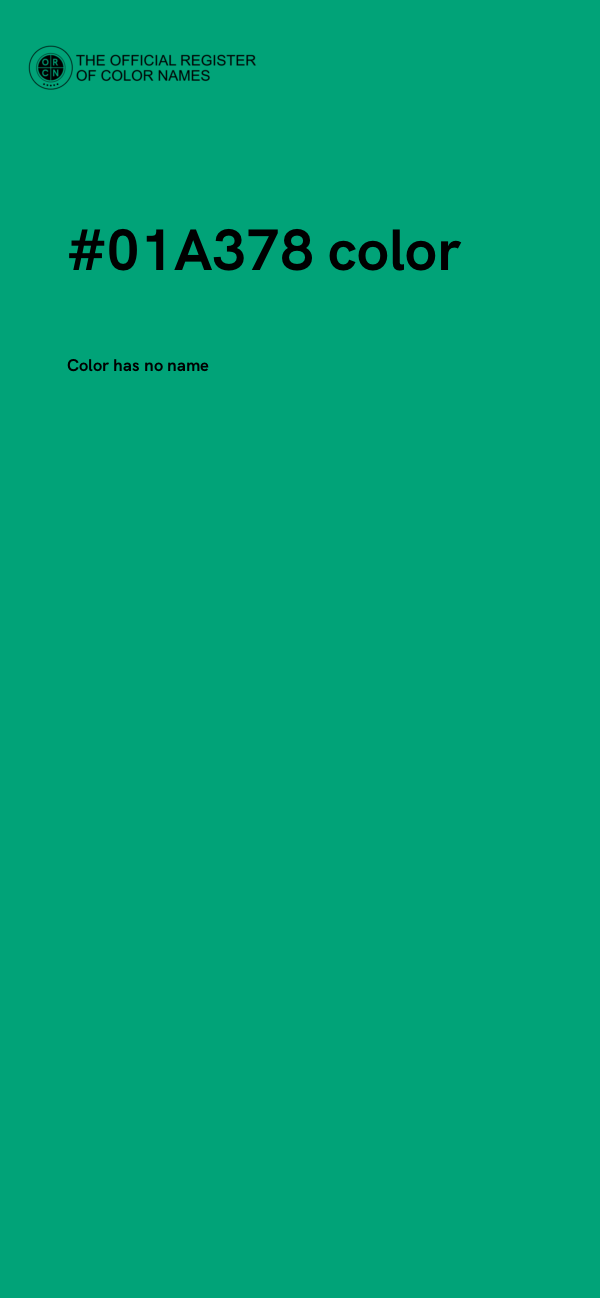 #01A378 color image
