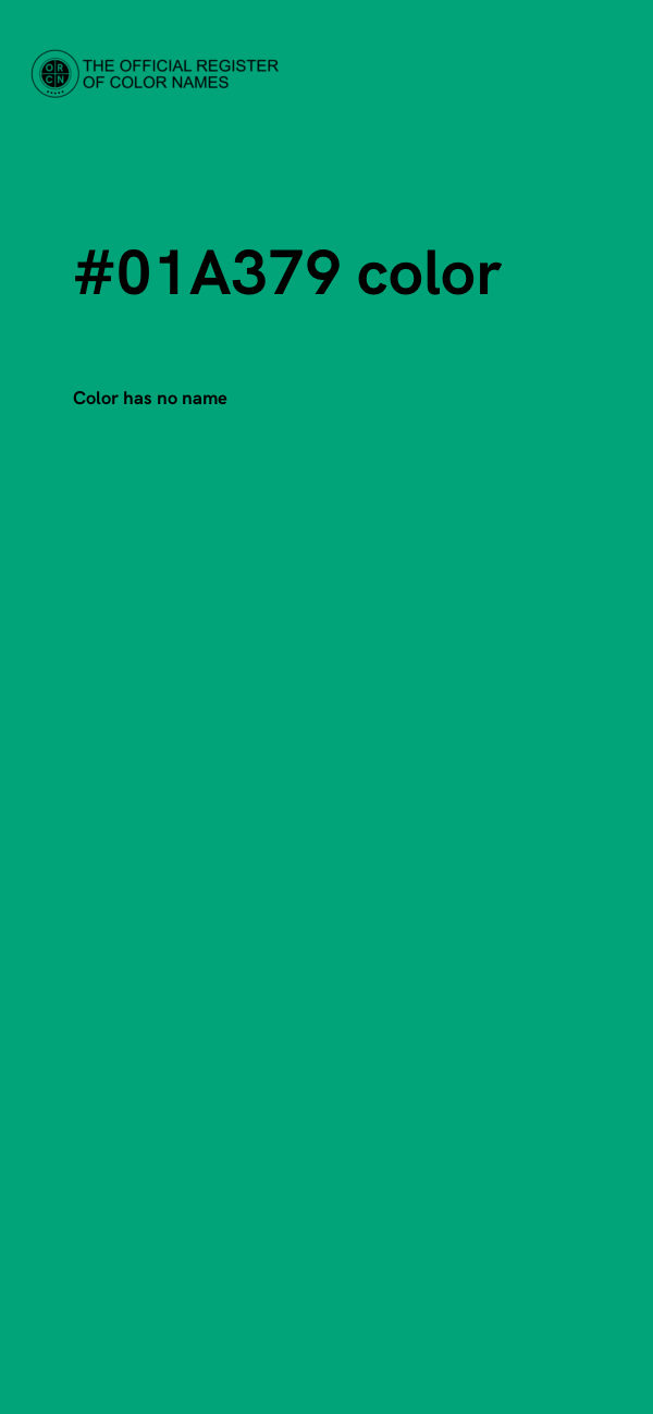 #01A379 color image