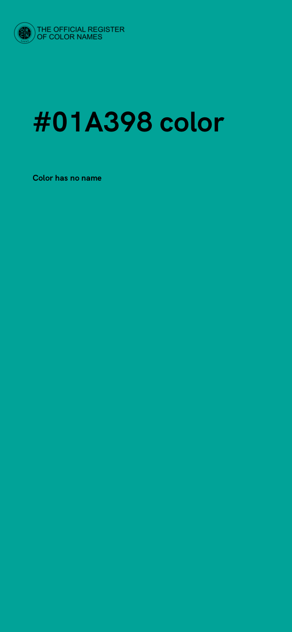 #01A398 color image