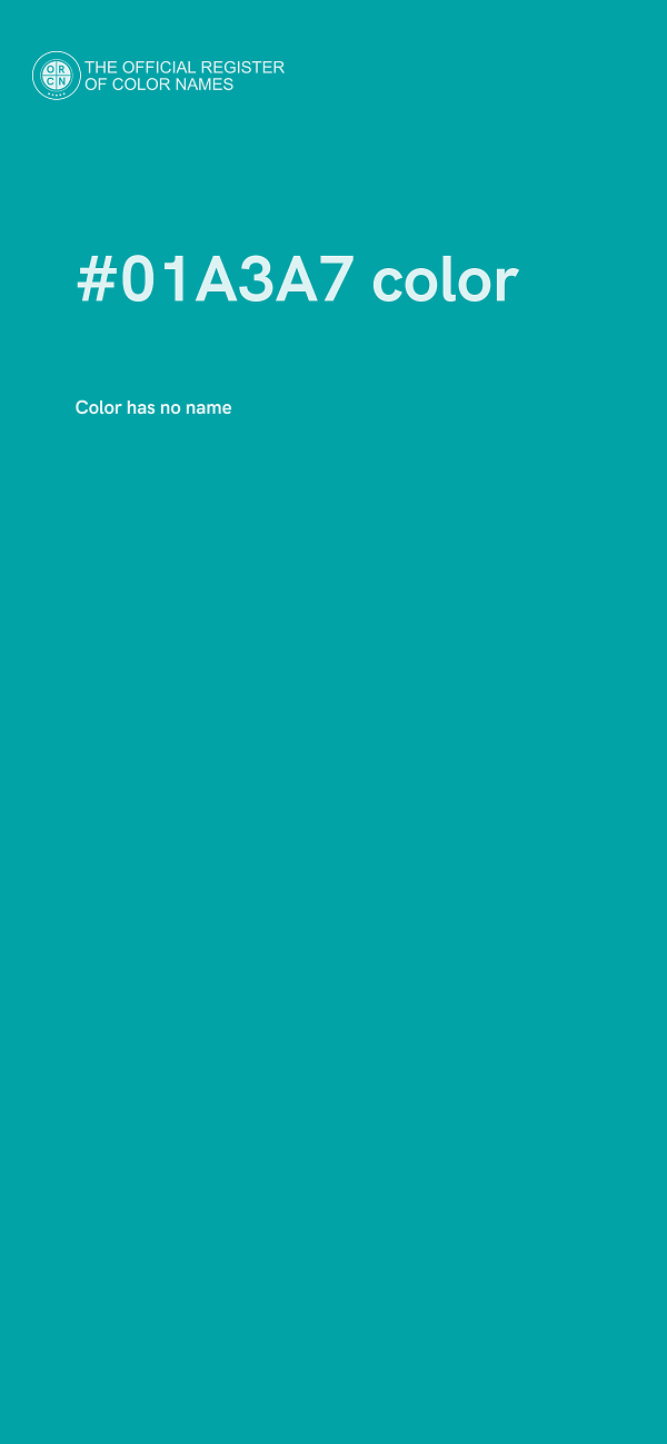 #01A3A7 color image