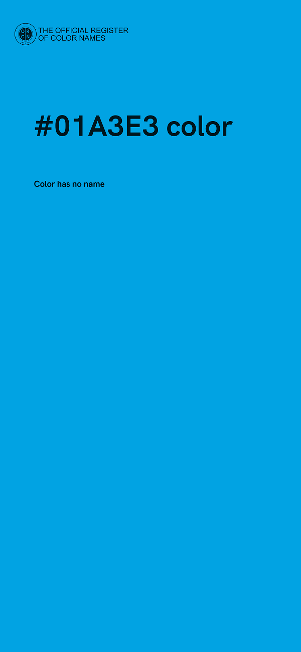 #01A3E3 color image